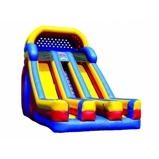 Inflatable Dual Lane Slide With Front Exits Inflatable Dual Lane Slide With Front Exits