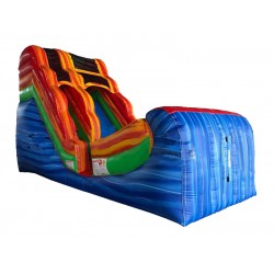Blue Wave Marble Inflatable Water Slide Blue Wave Marble Inflatable Water Slide
