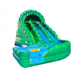 Raging Rapids Water Curve Slide Green Marble Raging Rapids Water Curve Slide Green Marble
