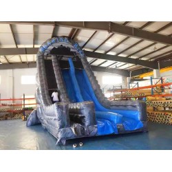 Inflatable Dry Slide 27ft Roaring River Dual Lane Slide Inflatable Dry Slide 27ft Roaring River Dual Lane Slide