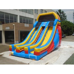 Inflatable Dual Lane Slide With Front Exits Inflatable Dual Lane Slide With Front Exits