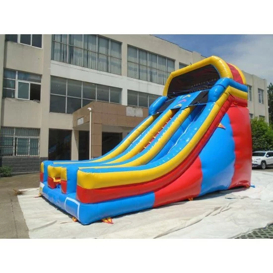 Inflatable Dual Lane Slide With Front Exits Inflatable Dual Lane Slide With Front Exits