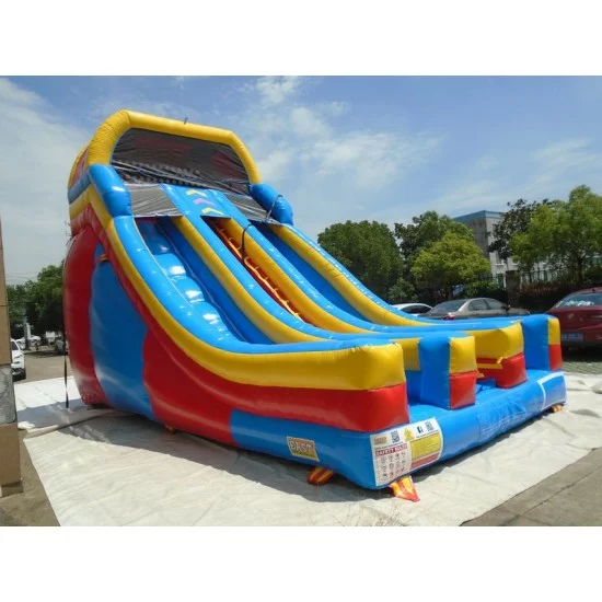 Inflatable Dual Lane Slide With Front Exits Inflatable Dual Lane Slide With Front Exits