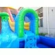 Custom Inflatable Water Parks Pool With Slide And Toys On Land Custom Inflatable Water Parks Pool With Slide And Toys On Land